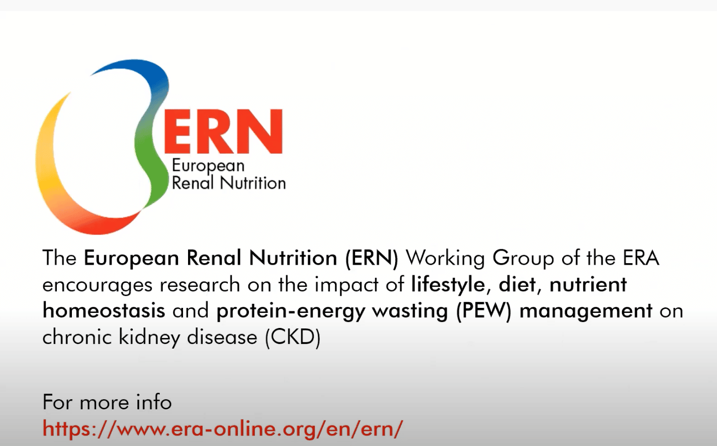 e-seminar ERN (European Renal Nutrition)