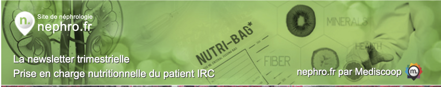 Newsletter sur la prise en charge nutritionnelle du patient IRC – Oct 23